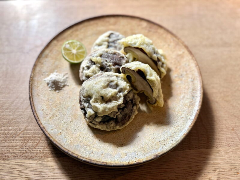 しいたけの天ぷら