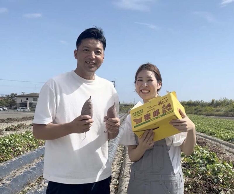 貴彩常務・福山正史さんと、SNS担当の藤井陽菜さん