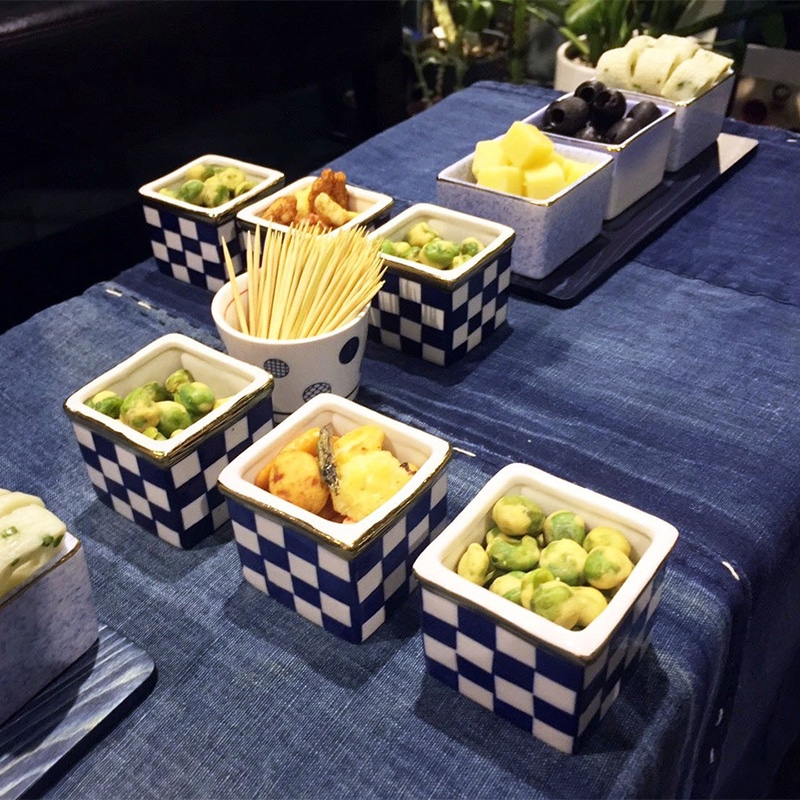 藍染杉コースター＆市松セット | Lacycle mall（ラシクルモール）