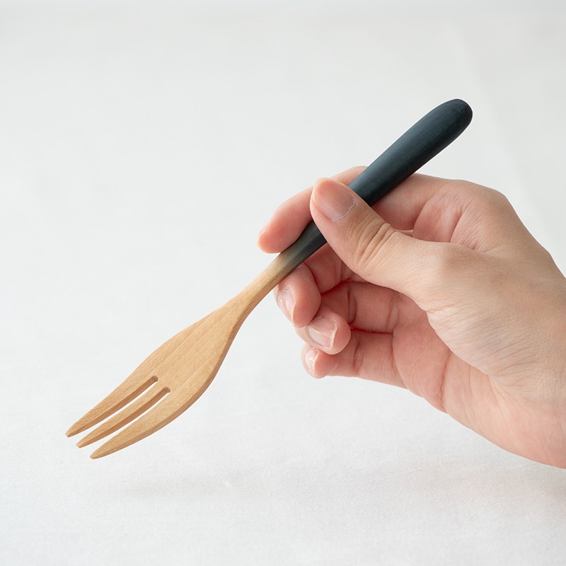 藍染木製スプーン・フォークセット