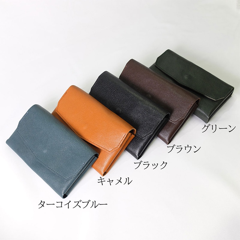 Culaccino nest クラッチーノネクスト 長財布 黒革 手のひらに紙幣50枚、カード20枚、小銭25枚を収納！日本製の小型