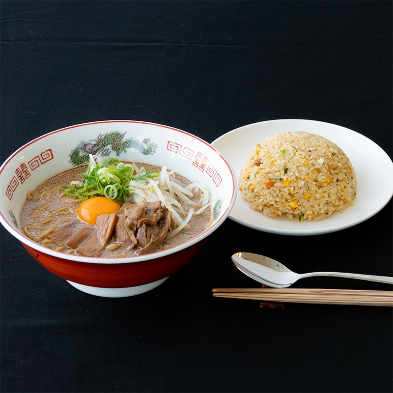 【お手軽レンジ】『奥屋』徳島ラーメン(肉増量)2食＋チャーハン2食セット RC