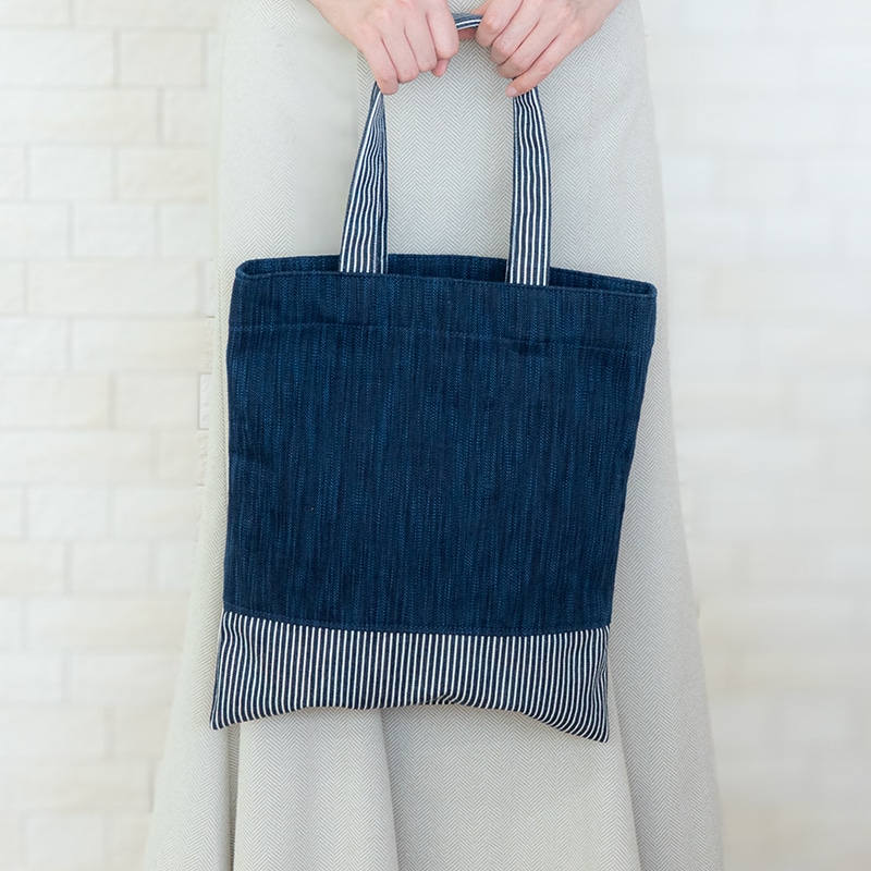 藍染デニムバッグ