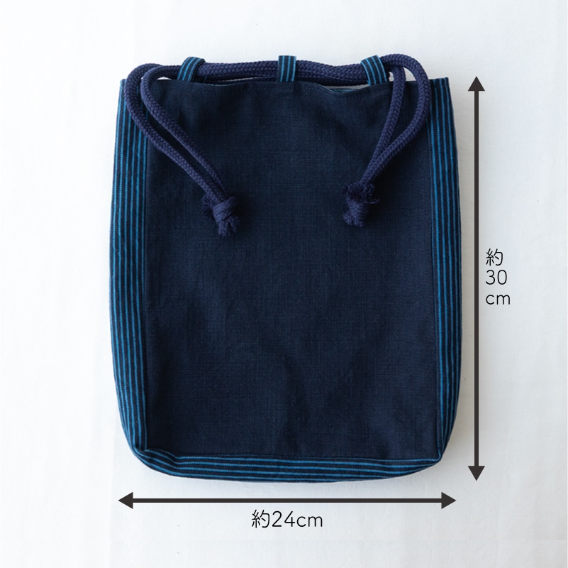 藍染デニム信玄袋