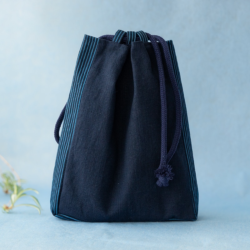 藍染デニム信玄袋