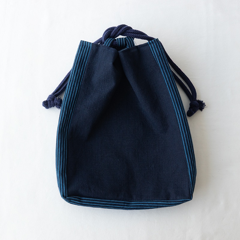 藍染デニム信玄袋