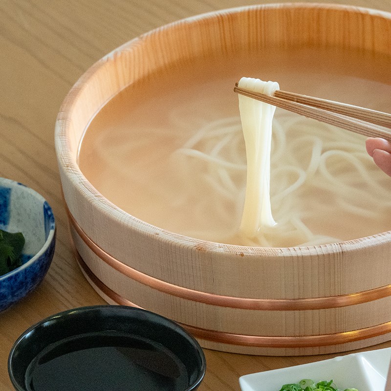 お手軽たらいうどん5食（つゆ・わかめ付）