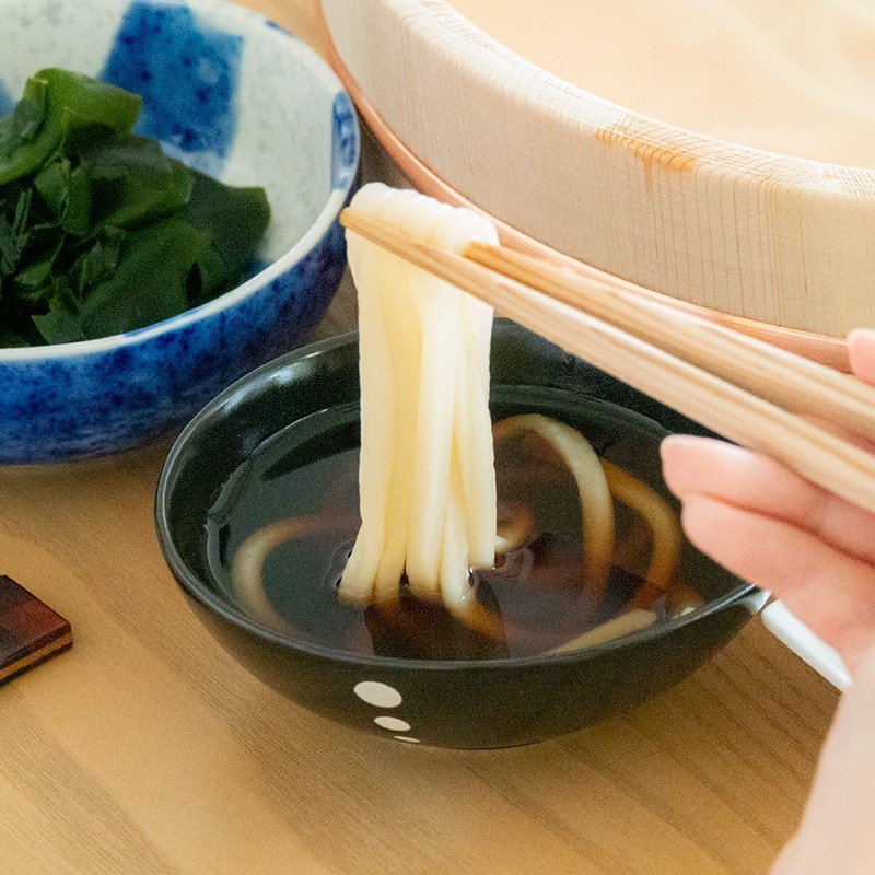 お手軽たらいうどん5食（つゆ・わかめ付）