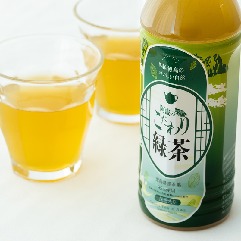 阿波のこだわり緑茶・抹茶入り（500mL×24本）
