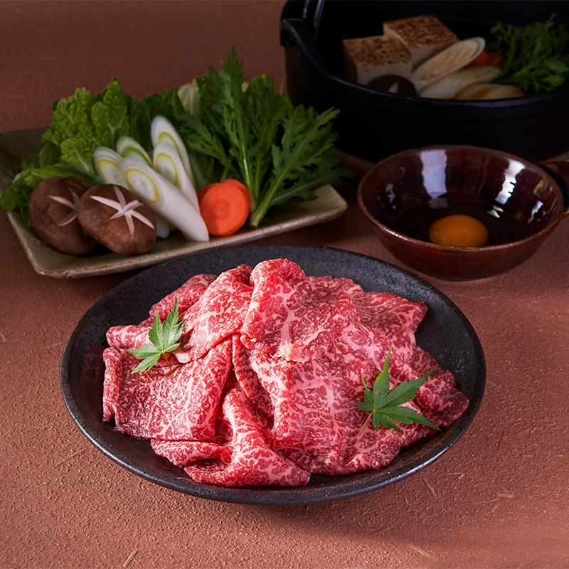 【商品番号3-12】阿波牛のきわみ 一貫牛A-5モモスライス 350g