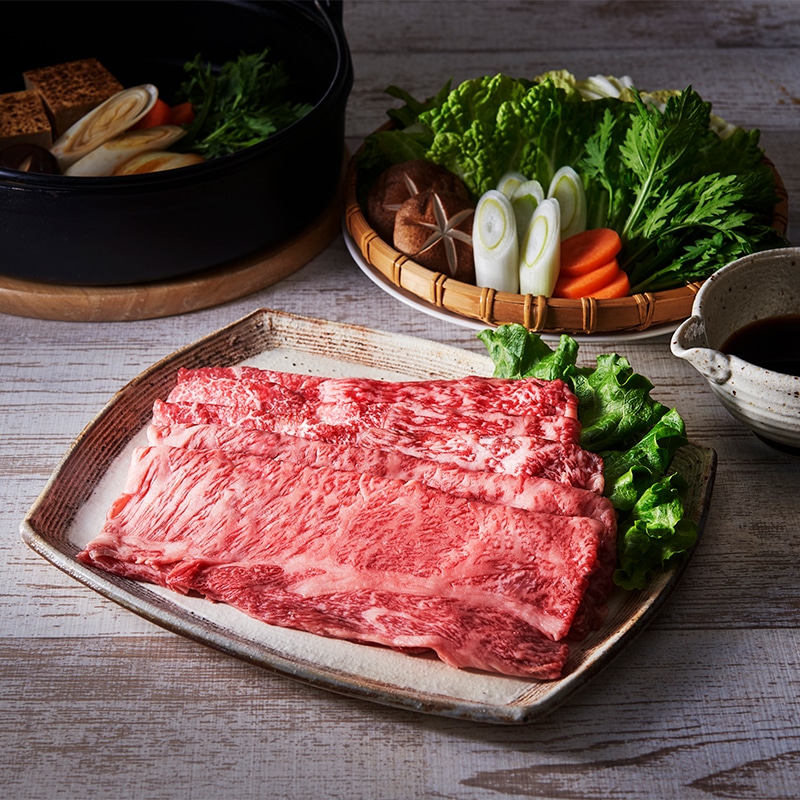 【商品番号3-13】阿波牛（A5）ロース・モモすき焼き肉（計300g）