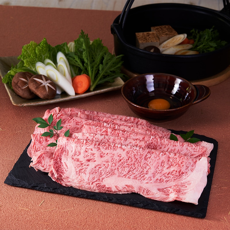 【商品番号6-10】阿波牛のきわみ 一貫牛A-5ローススライス 500g