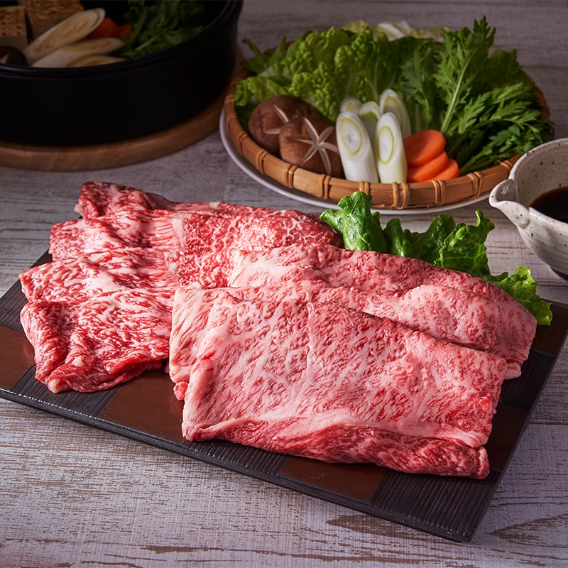【商品番号6-11】阿波牛（A5）ロース・モモすき焼き肉（計600g）