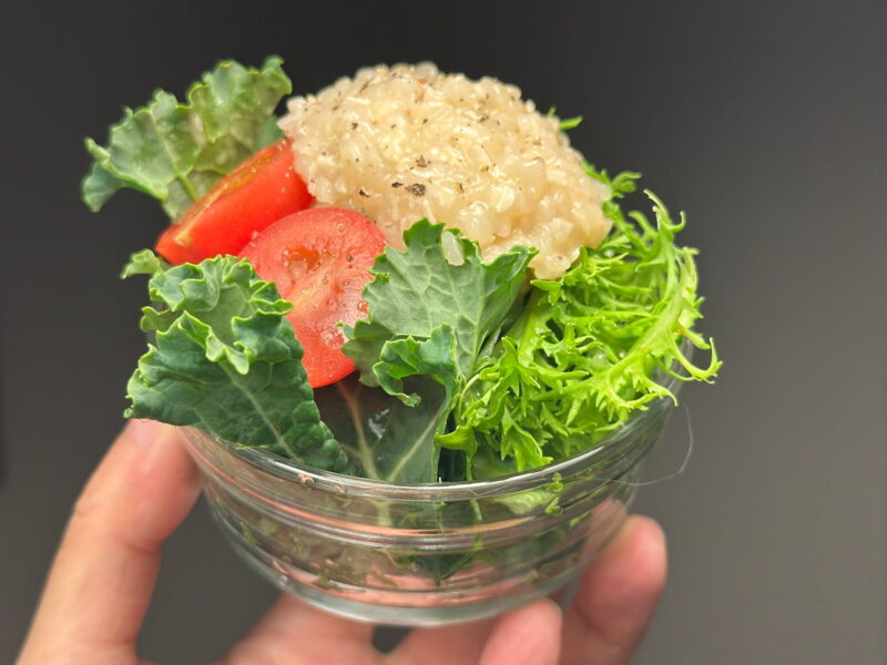 そば米マリネのグリーンサラダ