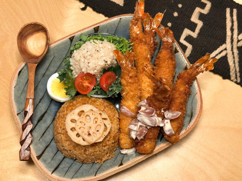 上から見たお祝いプレート