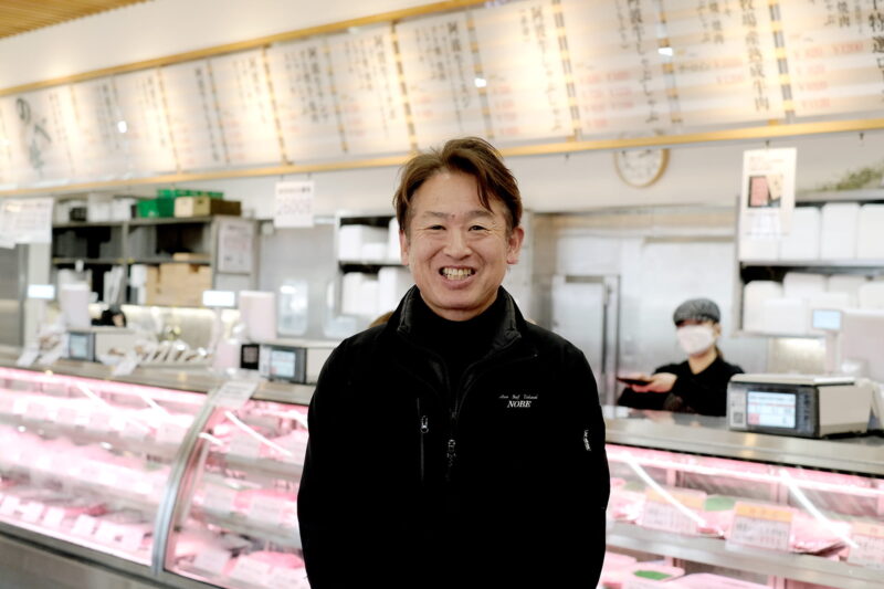  「阿波牛の匠 のべ」代表の延隆久さん