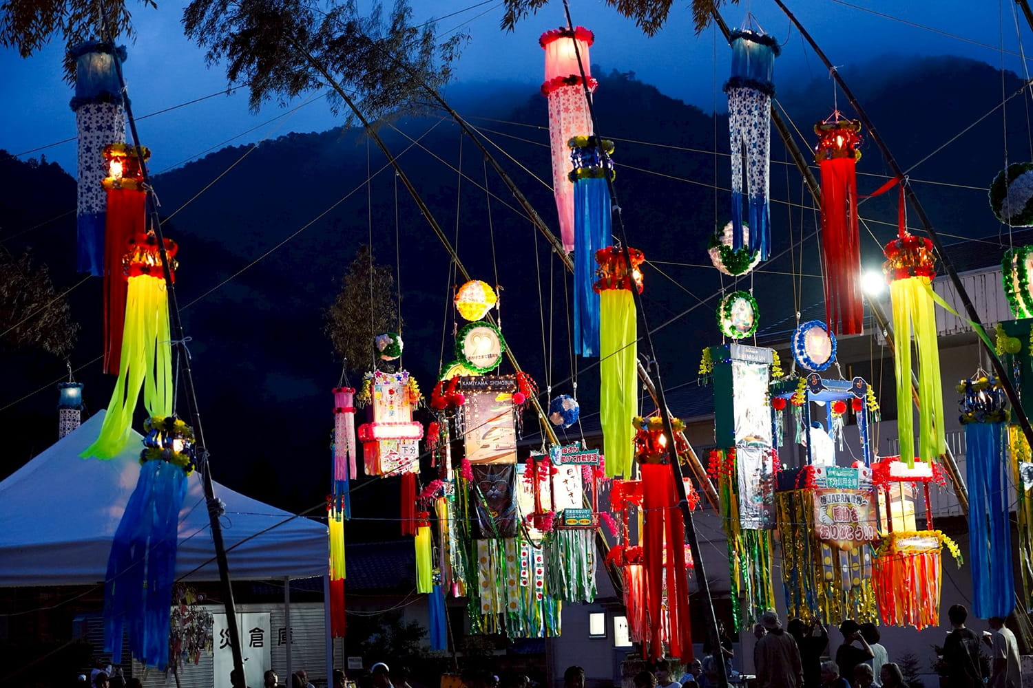 七夕祭りの飾り