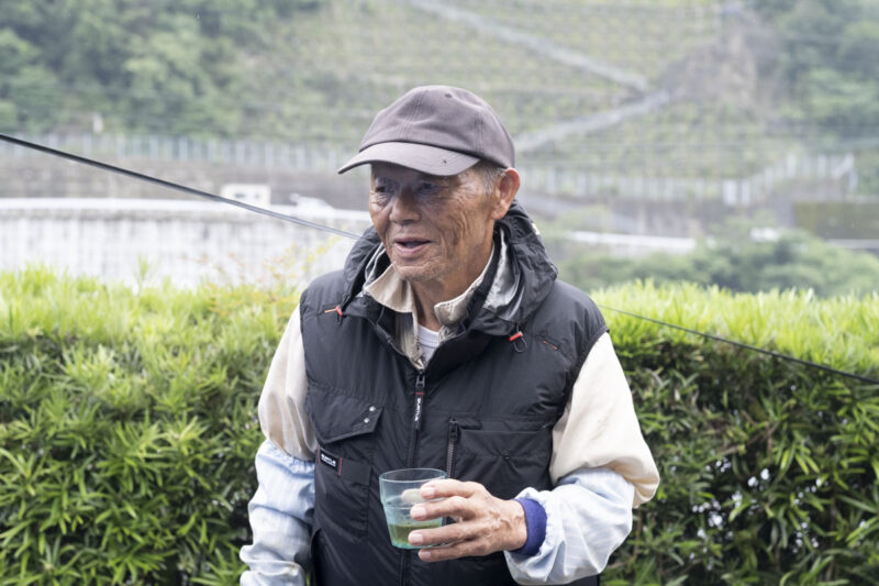 休憩中の佐野さん